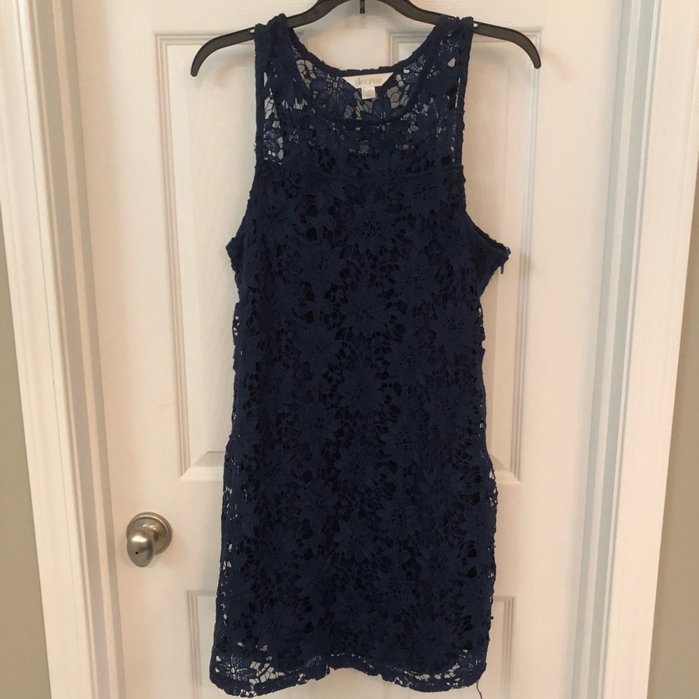 Navy coche dress